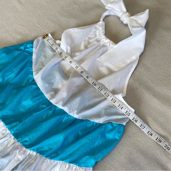 Solid & Striped The Brianna Striped Halter Tiered Ruffle Dress - Picture 11 of 14